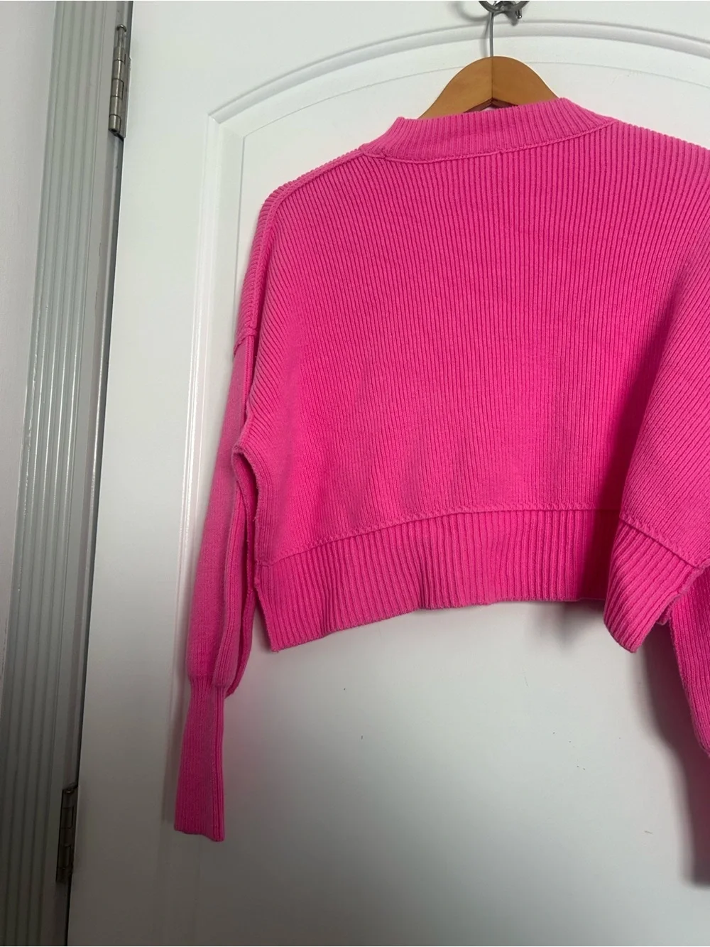 Free People Easy Street Tunic Sweater Ribbed Oversize Pink size XS chic boho